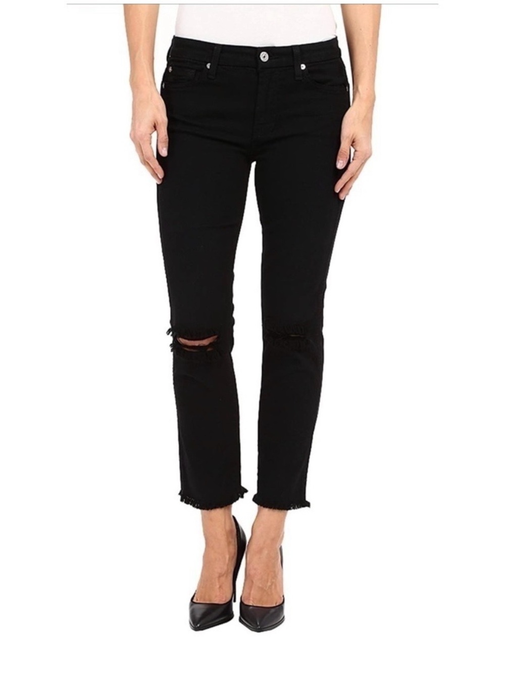 7 For All Mankind Black Jeans, Size 27/4